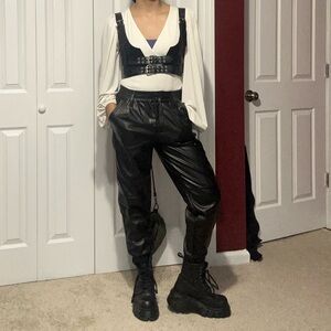 Faux Leather Pants